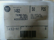 Load image into Gallery viewer, AB ROCKWELL 1492-N17 TERMINAL BLOCK CE END BARRIER SER.A 600V 50PCS -FREE SHIP
