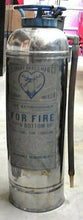 Load image into Gallery viewer, VINTAGE ELKHART BRASS STAINLESS STEEL FIRE EXTINGUISHER-24'' EMPTY UNTESTED *FS*