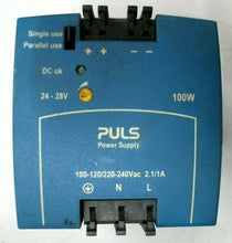 Load image into Gallery viewer, PULS ML 100 100 POWER SUPPLY 220-240VAC 1A 100W -FREE SHIPPING