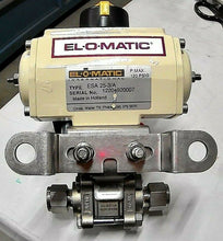 Load image into Gallery viewer, ELOMATIC ESA 25-3/A PNEU. ACT., SWAGELOK CF3M BALL V, ASCO EF8320G202 SOL. V FS