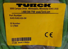 Load image into Gallery viewer, TURCK RJ455 RJ455 420-2M DOUBLE ENDED CABLE U-17864 -FREE SHIPPING