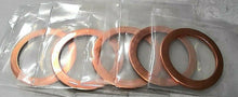 Load image into Gallery viewer, (QTY 5) DN35CF VACUUM COPPER GASKET 36.6MM ID/48.1MM OD CONFLAT FLANGE *FREE SHP