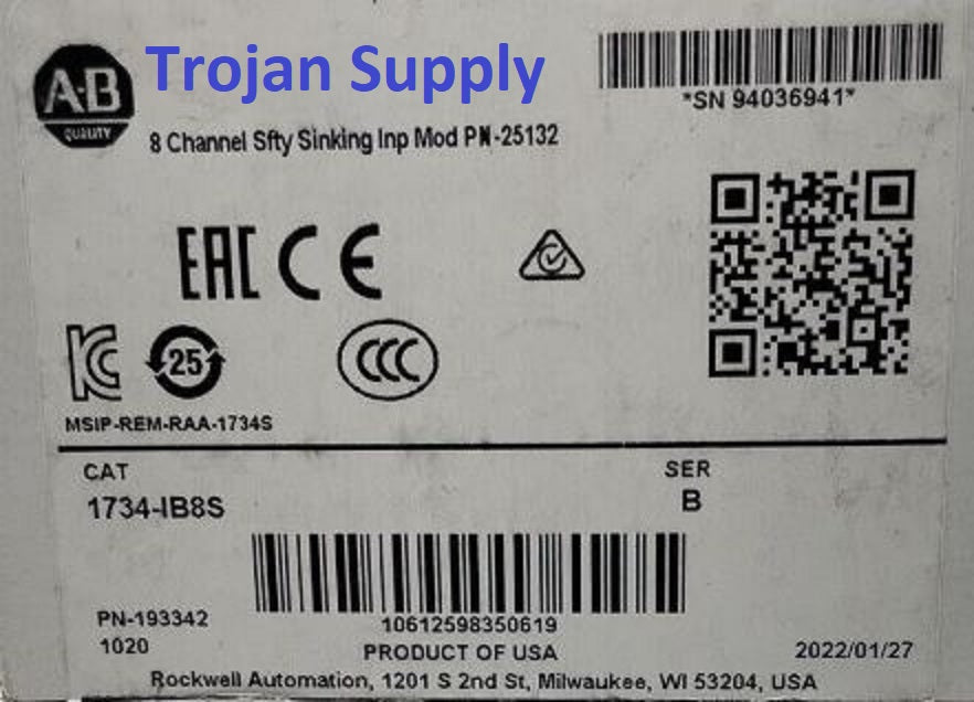 (50) x 2022 factory sealed surplus Allen-Bradley 1734-IB8S