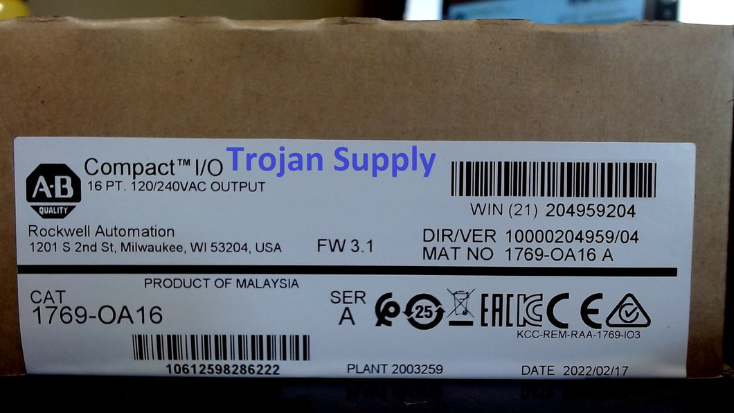 Allen-Bradley 1769-OA16  2022 sealed