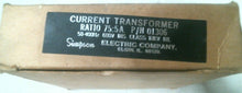 Load image into Gallery viewer, SIMPSON ELECTRIC CO. 01306 CURRENT TRANSFORMER RATIO75:5A 50-400HZ 600V-FREESHIP
