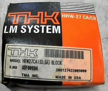 Load image into Gallery viewer, THK HRW27CA1SS LINEAR GUIDE STD BALL CARRIAGE PROFILE RAIL 27MM SIZE SEALED *FS*
