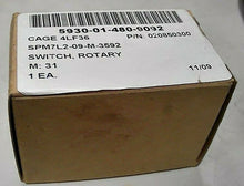 Load image into Gallery viewer, P/N 020850300 (SPM7L2-09-M-3592) HVAC BLOWER CONTROL ROTARY SWITCH *FREE SHIP*
