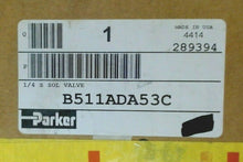 Load image into Gallery viewer, PARKER SCHRADER BELLOWS B511ADA53C 1/4" S SOLONOID VALVE 146PSI MAX *FREE SHIP*

