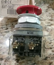 Load image into Gallery viewer, ALLEN BRADLEY 800T-D6D2 PUSHBUTTON RED MUSHROOM HEAD SER.T -FREE SHIPPING
