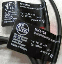 Load image into Gallery viewer, (QTY 2) IFM MK5138 CYLINDER SENSOR T SLOT (MKT3020BBPKGA03MZHASMK5138) *FREE SHP
