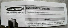 Load image into Gallery viewer, BANNER ENGINEERING QS30AFQ 70381 PHOTOELECTRIC SENSOR WORLD BEAM 10-30VDC *FRSHP
