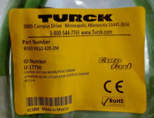 Load image into Gallery viewer, LOT/2 TURCK RSSD RSSD 420-2M (I.D. U-17790) CABLE NETWORK EUROFAST 4PIN MALE *FS
