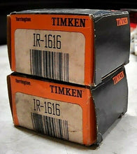 Load image into Gallery viewer, LOT/2 TIMKEN IR-1616 NEEDLE ROLLER BEARING INNER RING 1.0000 INCH BORE *FRSHIP*
