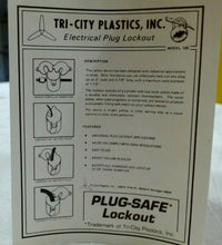 Load image into Gallery viewer, LOT/2 TRI-CITY PLASTICS MODEL 100 ELECTRICAL PLUG-SAFE LOCKOUT *FREE SHIPPING*
