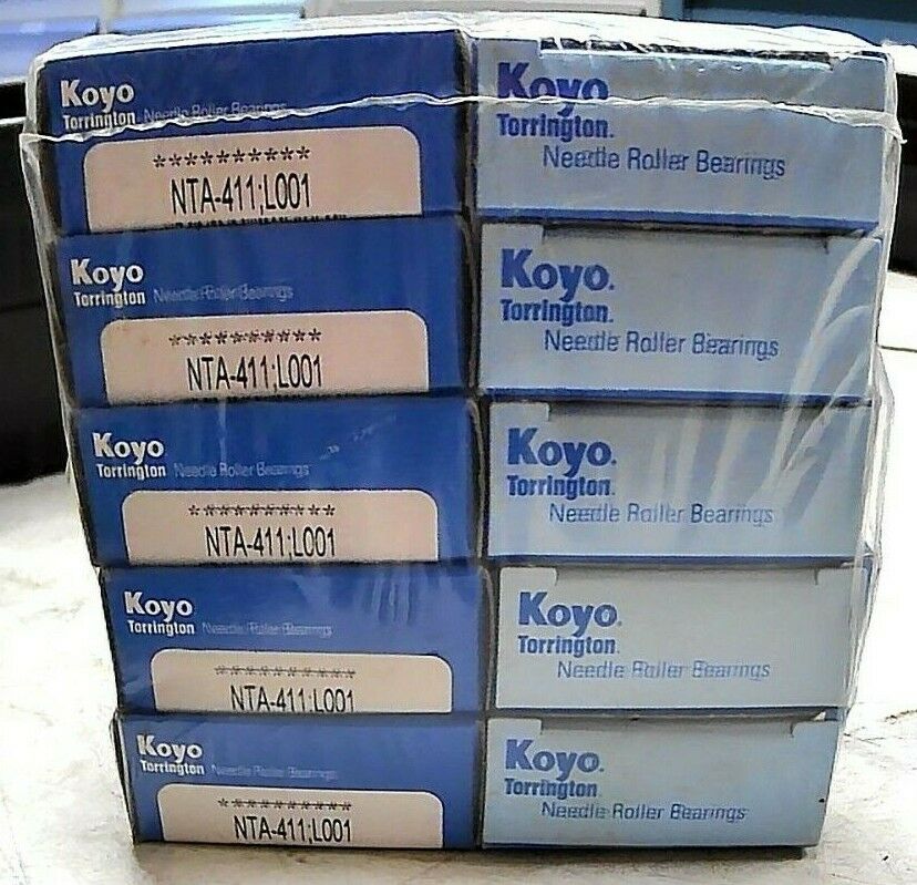 LOT 10 JTEKT KOYO SEIKO NTA 411 L001 THRUST NEEDLE ROLLER BEARING