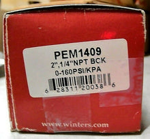 Load image into Gallery viewer, 3-WINTERS PEM1409 1-NORGREN 18-013-212 0-160PSI/1-1100kPa GAUGES *FREE SHIPPING*
