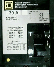 Load image into Gallery viewer, SQUARE D FAL26030 CIRCUIT BREAKER 30A 600VAC 2P 250VDC -FREE SHIPPING
