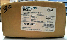 Load image into Gallery viewer, SIEMENS 48BSF3M20 ESP100 OVERLOAD RELAY SER.C 3PH 600VAC 27A -FREE SHIPPING
