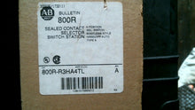 Load image into Gallery viewer, ALLEN BRADLEY 800RR3HA4TL 3POS. SEL.SWITCH BOOTLESS HAND OFF AUTO SER.A-FREESHIP
