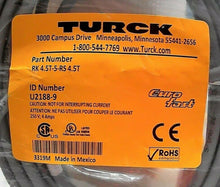 Load image into Gallery viewer, TURCK 4.5T-5-RS 4.5T (I.D. U2188-9) EUROFAST MOLDED CORDSET M12 5M SEALED *FRSHP
