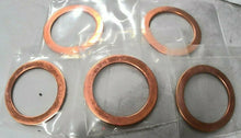 Load image into Gallery viewer, (QTY 5) DN35CF VACUUM COPPER GASKET 36.6MM ID/48.1MM OD CONFLAT FLANGE *FREE SHP
