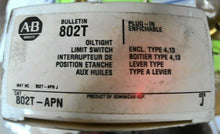 Load image into Gallery viewer, ALLEN BRADLEY 802T-APN OILTIGHT PLUG IN LEVER LIMIT SWITCH SER.J -FREE  SHIPPING

