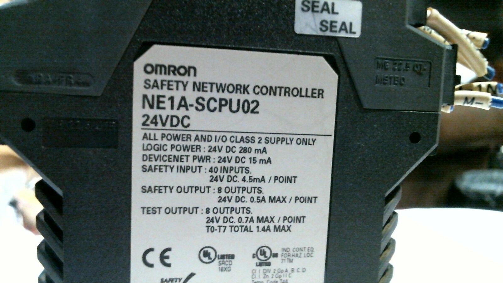 OMRON NE1A-SCPU02 SAFETY NETWORK CONTROLLER 40 INPUT 8 OUTPUT 24VDC -FREE  SHIP