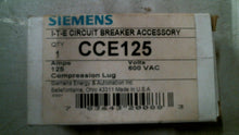 Load image into Gallery viewer, SIEMENS CCE125 COMPRESSION LUG 125A 600VAC -FREE SHIPPING
