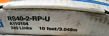 Load image into Gallery viewer, TSUBAKI RS40-2-RP-U (A110104) 240 LINKS 10 FT ROLLER CHAIN *FREE SHIPPING*
