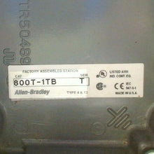 Load image into Gallery viewer, AB ROCKWELL 800T-1TB SER T ENCLOSURE PUSHBUTTON STATION &amp; 800T-H17 SER T *FRSHIP
