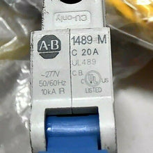Load image into Gallery viewer, AB ROCKWELL 1489-M1C200 CIRCUIT BREAKER SER.D 1P 277 20A -FREE SHIPPING
