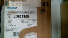 Load image into Gallery viewer, SIEMENS LD63T500 SENTRON CIRCUIT BREAKER TRIP UNIT 600VAC 500A 3P -FREE SHIPPING
