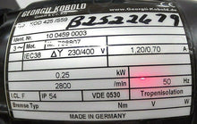 Load image into Gallery viewer, GEORGII KOBOLD KOD 425/S59 0.25KW 230/400V 2800RPM GEAR MOTOR 034149 TYP FF50 FS
