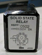 Load image into Gallery viewer, IDEC RBPP-0502 SOLID STATE RELAY 2A 5-50VDC 8PIN *FREE SHIPPING*
