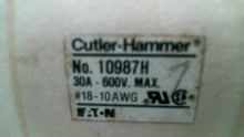 Load image into Gallery viewer, CUTLER HAMMER 10987H CONTACT TERMINAL BLOCK 12P 600V 30A -FREE SHIPPING

