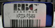 Load image into Gallery viewer, RBC BEARINGS KP20AFS464 BALL BEARING 1.25IN BORE 2.25IN OD .50IN W (SEALED) *FS*
