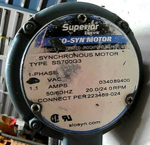 Load image into Gallery viewer, SUPERIOR ELECTRIC SLO-SYN SYNCHRONOUS STEPPING MOTOR TYPE SS700G3 *FREE SHIPPING
