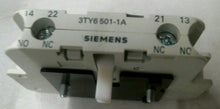 Load image into Gallery viewer, SIEMENS 3TY6 501-1A AUXILIARY SWITCH 1NO 1NC -FREE SHIPPING
