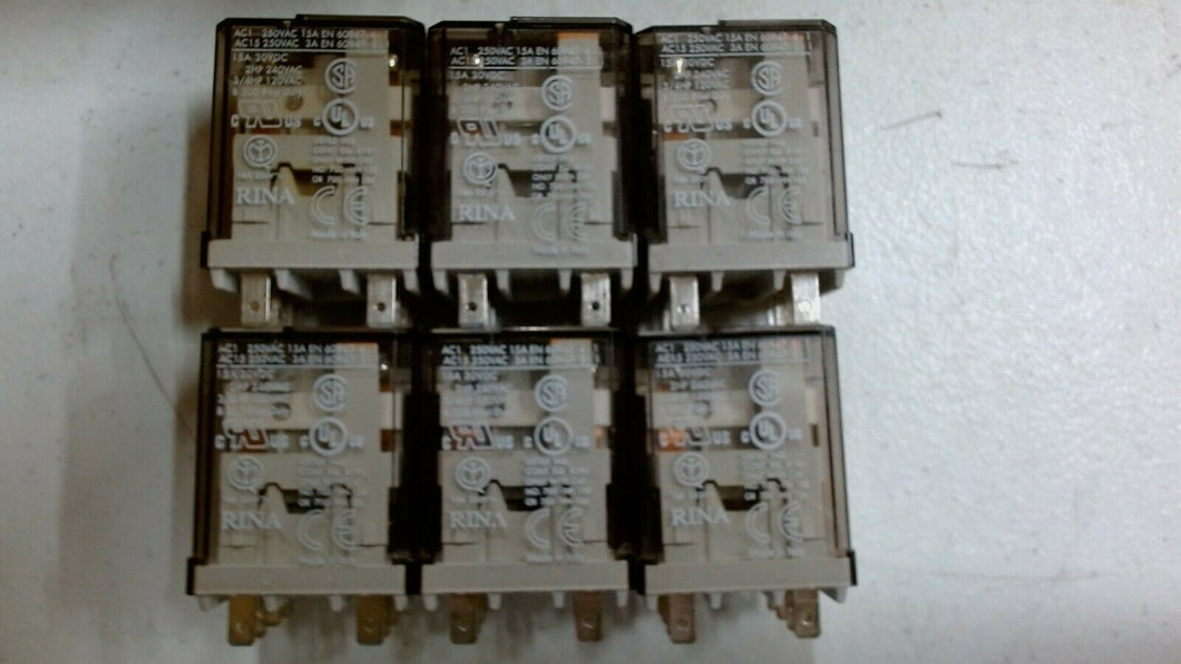 ALLEN BRADLEY 700-HB32A24 RELAY 24VAC 15A 8 PINS SER.E LOT/6 -FREE SHIPPING