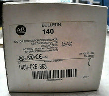 Load image into Gallery viewer, AB ROCKWELL 140M-C2E-B63 SER C BREAKER MOTOR PROTECTION 4-6.3A 600VDC 3P *FRSHIP
