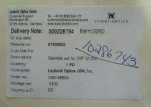 Load image into Gallery viewer, LEYBOLD OPTICS 67000682 VACUUM MAINT. KIT ORING GASKETS SEALS FOR DIP 12.000 *FS
