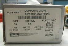 Load image into Gallery viewer, PARKER HANNIFIN 08F23C2140ACF4C15 SOLENOID VALVE COIL 24VAC 60HZ 1/2" NPT *FRSHP
