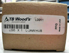 Load image into Gallery viewer, ALTRA TB WOODS L095-1 L-JAW COUPLING L095 X 1&quot; BORE/KEYWAY BORE DIA 1 IN *FRSHP*
