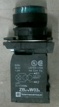Load image into Gallery viewer, SCHNEIDER TELEMECANIQUE XB5AW3335 GRN PUSH BUTTON LED 120VAC 60HZ 22MM -FREE SHP
