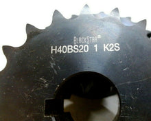 Load image into Gallery viewer, LOT/4 BLACK STAR H40BS20 1 K2S ROLLER CHAIN SPROCKET 1IN I.D. (1495) *FREE SHIP*

