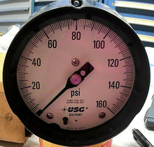 Load image into Gallery viewer, AMETEK USG U.S. GAUGE 150987X 4 1/2&quot; 0-160PSI 1/2”ANPT (SPEC. NO. 1X632) *FRSHIP
