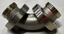 Load image into Gallery viewer, MDC MFG SS VAC PIPE 90DEG ELBOW FITTING 5/8I.D. (2- MOVEABLE FLANGES) *FREE SHP*
