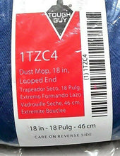 Load image into Gallery viewer, (2) TOUGH GUY 1TZC4 DUST MOP 18INCH X 5 LOOPED END BLUE COTTON/POLY *FREE SHIP*
