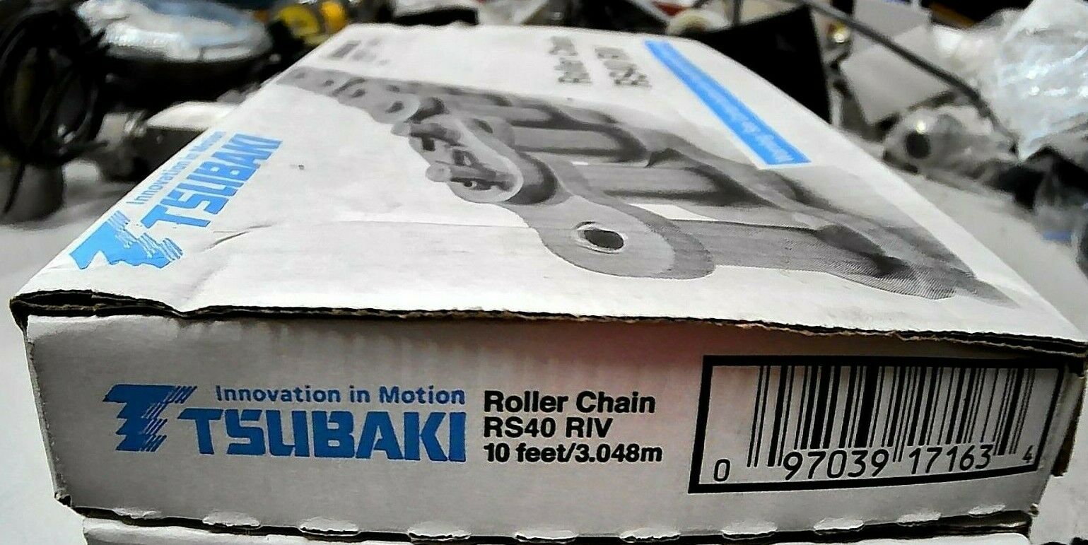 NEW 5 Pieces - Tsubaki RS40 Roller Conveyor Chain Replacement 2"-long  3-Links LV