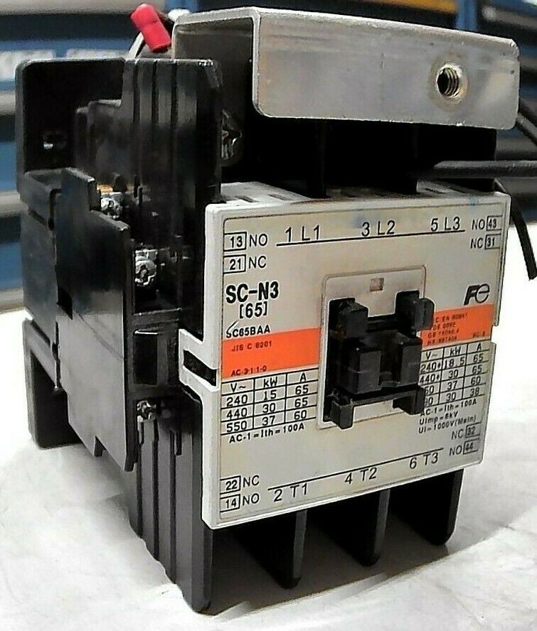 FUJI ELECTRIC SC-N3 CONTACTOR MAGNETIC 110/120VAC, 50/60HZ, SC65BAA *F ...